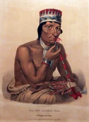 Waemboeshkaa, chef Chippeway, 1825